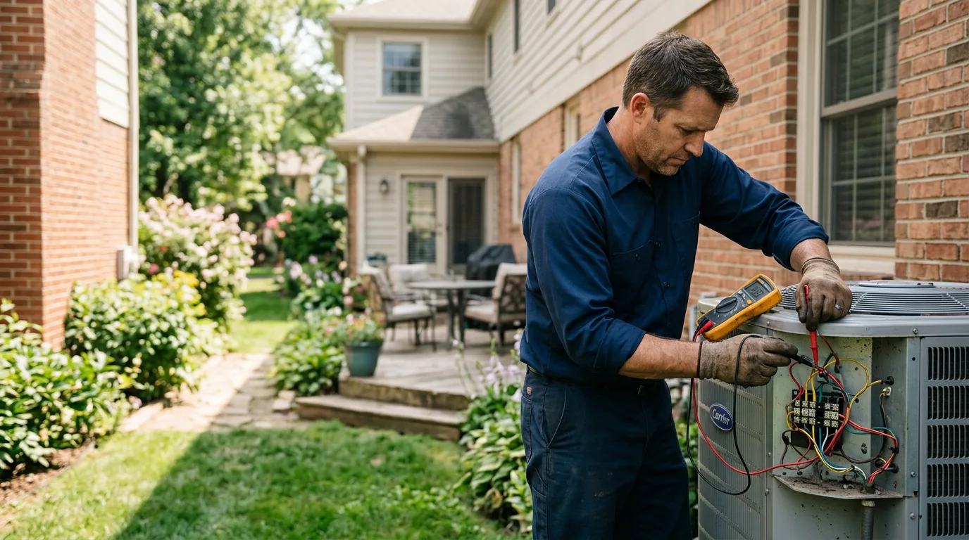HVAC technician working near Fincastle, VA